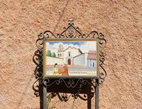 The city of Petra in Mallorca - Mission San Diego de Alcala. Click to enlarge the image in Adobe Stock (new tab).