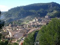 La ville de Valldemossa à Majorque. Chartreuse. Cliquer pour agrandir l'image.