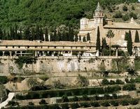 La Chartreuse de Valldemossa à Majorque. Chartreuse de Valldemossa. Cliquer pour agrandir l'image.