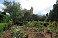 La Chartreuse de Valldemossa à Majorque. Jardins de la chartreuse. Cliquer pour agrandir l'image.