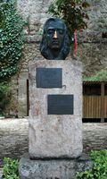 La Chartreuse de Valldemossa à Majorque. Statue de Frédéric Chopin. Cliquer pour agrandir l'image.