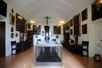 La Chartreuse de Valldemossa à Majorque. Salle des audiences de la Chartreuse. Cliquer pour agrandir l'image.