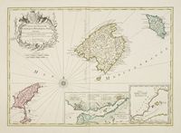 Carte des Baléares (J. Covens, Amsterdam, 1720). Cliquer pour agrandir l'image.