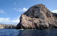 Le Parc national de Cabrera à Majorque. L'île de sa Conillera. Cliquer pour agrandir l'image.