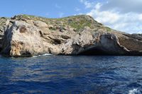 L'île de Cabrera à Majorque. La grotte bleue. Cliquer pour agrandir l'image.