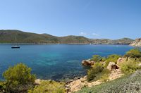 L'île de Cabrera à Majorque. La cala Es Port. Cliquer pour agrandir l'image.