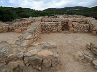 The island of Cabrera in Mallorca - Ruins of the barracks of the French prisoners. Click to enlarge the image.