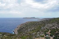 L'île de sa Conillera vue depuis le château. Cliquer pour agrandir l'image.