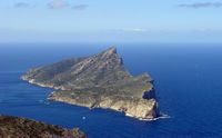 Sa Dragonera vue depuis Majorque. Cliquer pour agrandir l'image.