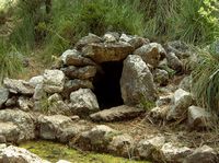 Le monastère de Lluc à Majorque. Font d'En Gallina. Cliquer pour agrandir l'image.