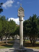 Le monastère de Lluc à Majorque. Croix de Ca s'Amitger. Cliquer pour agrandir l'image.