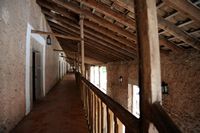 Le monastère de Lluc à Majorque. Les porches (els porxets) du monastère de Lluc. Cliquer pour agrandir l'image.