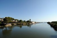 Le Parc naturel de s'Albufera à Majorque. s'Oberta, l'embouchure du Grand Canal. Cliquer pour agrandir l'image.