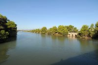 Le Parc naturel de s'Albufera à Majorque. Le grand canal. Cliquer pour agrandir l'image.