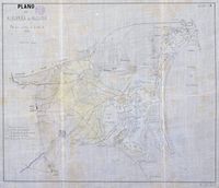 Le Parc naturel de s'Albufera à Majorque. Plan de la lagune en 1851. Cliquer pour agrandir l'image.