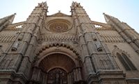 The Cathedral of Palma - Main facade of the Cathedral. Click to enlarge the image.