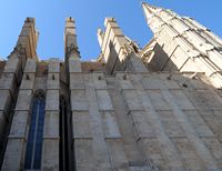 The Cathedral of Palma - North facade of the Cathedral. Click to enlarge the image.
