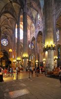 The Cathedral of Palma - Nave north side. Click to enlarge the image.