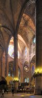 Cathedral of Palma de Mallorca - Central Nave. Click to enlarge the image.