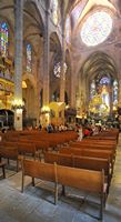 Cathedral of Palma de Mallorca - Central Nave. Click to enlarge the image.