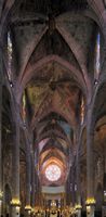 Cathedral of Palma de Mallorca - Central Nave. Click to enlarge the image.