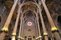 The Cathedral of Palma - West Wall. Click to enlarge the image.