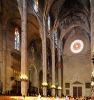 The Cathedral of Palma - West Wall. Click to enlarge the image.