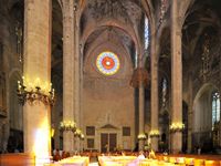 The Cathedral of Palma - West Wall. Click to enlarge the image.
