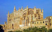 The Cathedral of Palma - Saint-Pierre Chapel during construction. Click to enlarge the image.