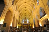Le couvent franciscain de Palma de Majorque. Église basilique Saint-François. Cliquer pour agrandir l'image.