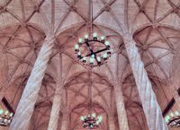 Palma de Majorque à l'ouest du Born. Sa Llotja. Cliquer pour agrandir l'image.