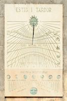 Palma western Born - Sundial near Es Baluard. Click to enlarge the image.