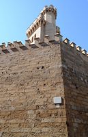Le palais de l'Almudaina à Palma de Majorque. Remparts. Cliquer pour agrandir l'image.
