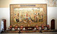 The Almudaina Palace in Palma de Mallorca - Hall of King's Palace. Click to enlarge the image.