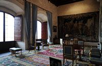 The Almudaina Palace in Palma de Mallorca - Hall of King's Palace. Click to enlarge the image.