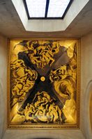 The palace March in Palma - Josep Sert's paintings on the ceiling of the staircase. Click to enlarge the image.