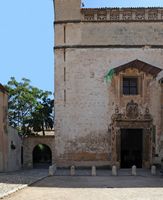Le sud-est de la vieille ville de Palma de Majorque. L'église Sainte-Claire. Cliquer pour agrandir l'image.