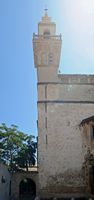 Le sud-est de la vieille ville de Palma de Majorque. L'église Sainte-Claire. Cliquer pour agrandir l'image.