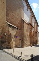 Le sud-est de la vieille ville de Palma de Majorque. L'église Saint-Jérôme. Cliquer pour agrandir l'image.