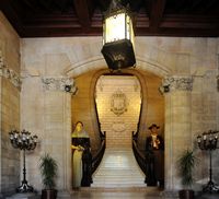 Le sud-ouest de la vieille ville de Palma de Majorque. Hôtel de Ville de Palma. Cliquer pour agrandir l'image.