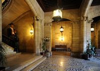 Le sud-ouest de la vieille ville de Palma de Majorque. Hôtel de Ville de Palma. Cliquer pour agrandir l'image.
