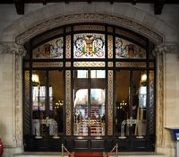 Le sud-ouest de la vieille ville de Palma de Majorque. Hôtel de Ville. Cliquer pour agrandir l'image.