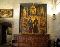 The Treasure of the Cathedral of Palma - Altarpiece of the Gothic chapter house. Click to enlarge the image.
