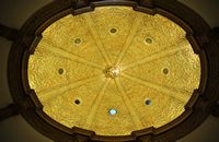 The Treasure of the Cathedral of Palma - Baroque ceiling Chapter House. Click to enlarge the image.