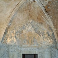 The Treasure of the Cathedral of Palma de Mallorca - The arch of the Gothic chapter house. Click to enlarge the image.