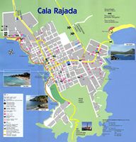 Le village de Cala Rajada à Majorque. Plan de la ville. Cliquer pour agrandir l'image.