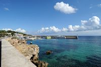 Le village de Cala Rajada à Majorque. Le port. Cliquer pour agrandir l'image.