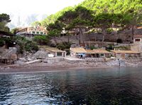 Le village de Sa Calobra à Majorque. Plage de Sa Calobra. Cliquer pour agrandir l'image.