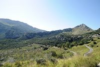 Le village de Sa Calobra à Majorque. Route de Sa Calobra. Cliquer pour agrandir l'image.