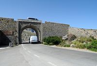Le village de Sa Calobra à Majorque. Noeud de cravate à Sa Calobra. Cliquer pour agrandir l'image.